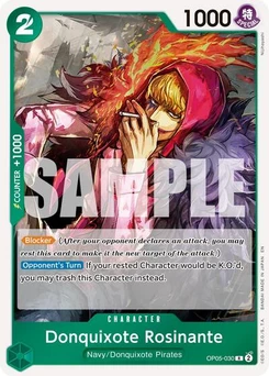 One Piece-Karte Donquixote Rosinante (Reprint) OP05-030v2