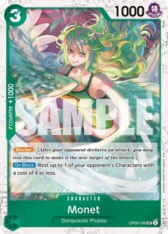 One Piece-Karte Monet (Pirate Foil) OP05-036
