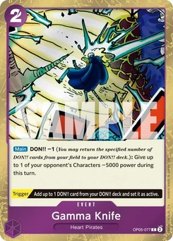 One Piece-Karte Gamma Knife (Pirate Foil) OP05-077