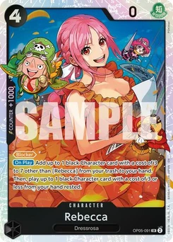 One Piece-Karte Rebecca (Reprint) OP05-091