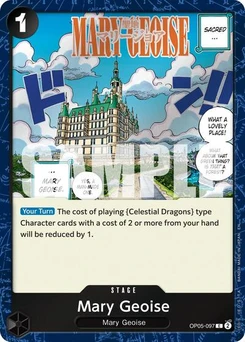 One Piece-Karte Mary Geoise (Pirate Foil) OP05-097v2