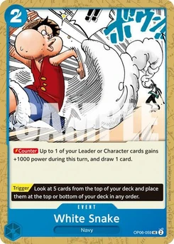 One Piece-Karte White Snake (Reprint) OP06-059v2