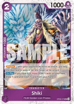 One Piece-Karte Shiki (Pirate Foil) OP06-073