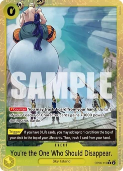 One Piece-Karte You're the One Who Should Disappear (Alternate Art) OP06-115