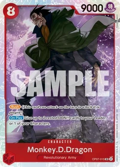 One Piece-Karte Monkey.D.Dragon (Reprint) OP07-015