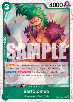 One Piece-Karte Bartolomeo (Pirate Foil) OP07-031