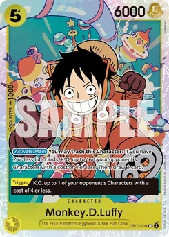 One Piece-Karte Monkey.D.Luffy - OP07-109 (Reprint) OP07-109