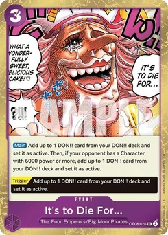 One Piece-Karte It's to Die For (Pirate Foil) OP08-076