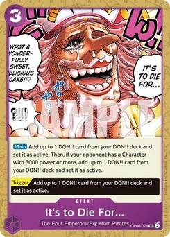 One Piece-Karte It's to Die For (Reprint) OP08-076v2