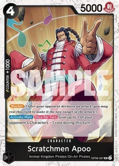 One Piece-Karte Scratchmen Apoo - OP08-087 (Pirate Foil) OP08-087