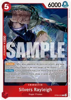 One Piece-Karte Silvers Rayleigh - OP09-005 (Reprint) OP09-005