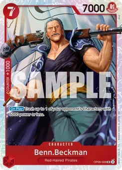 One Piece-Karte Benn.Beckman (Reprint) OP09-009