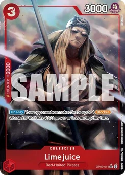 One Piece-Karte Limejuice (Alternate Art) OP09-014