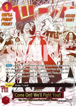 One Piece-Karte Come On!! We'll Fight You!! (Alternate Art) OP09-020