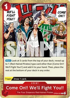 One Piece-Karte Come On!! We'll Fight You!! (Reprint) OP09-020v2