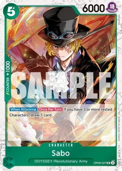 One Piece-Karte Sabo - OP09-027 (Pirate Foil) OP09-027