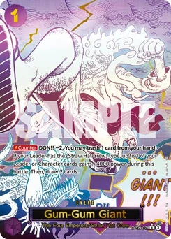 One Piece-Karte Gum-Gum Giant (Alternate Art) OP09-078