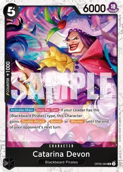 One Piece-Karte Catarina Devon (Pirate Foil) OP09-084