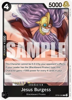 One Piece-Karte Jesus Burgess (Reprint) OP09-086v2