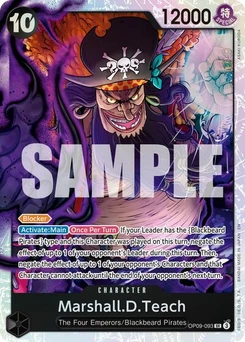 One Piece-Karte Marshall.D.Teach - OP09-093 (Reprint) OP09-093