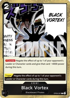 One Piece-Karte Black Vortex (Pirate Foil) OP09-097