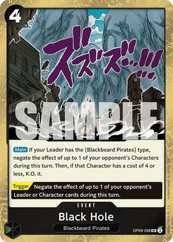One Piece-Karte Black Hole (Pirate Foil) OP09-098