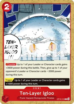 One Piece-Karte Ten-Layer Igloo (Reprint) OP10-018v2