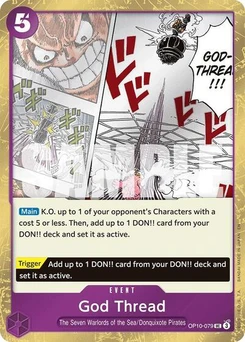 One Piece-Karte God Thread (Pirate Foil) OP10-079