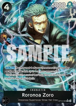 One Piece-Karte Roronoa Zoro - OP10-095 (Alternate Art) OP10-095