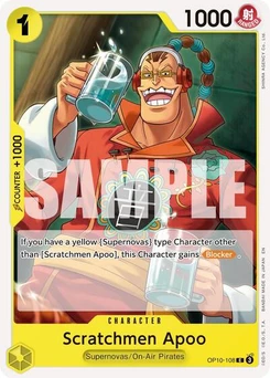 One Piece-Karte Scratchmen Apoo - OP10-108 (Reprint) OP10-108v2