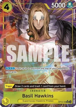One Piece-Karte Basil Hawkins - OP10-109 (Alternate Art) OP10-109