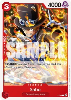 One Piece-Karte Sabo - P-044 (Reprint) P-044v2