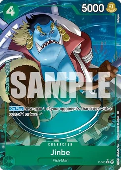 One Piece-Karte Jinbe - P-063 (Alternate Art) P-063