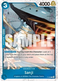 One Piece-Karte Sanji - P-068 (Pirate Foil) P-068