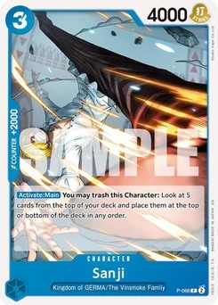 One Piece-Karte Sanji - P-068 (Reprint) P-068v2