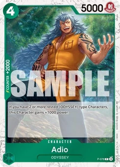 One Piece-Karte Adio (Pirate Foil) P-078v2