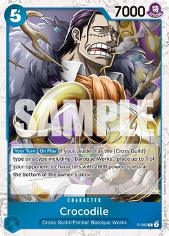 One Piece-Karte Crocodile - P-082 (Pirate Foil) P-082