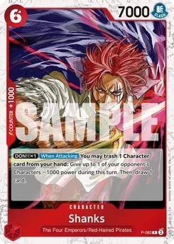One Piece-Karte Shanks - P-083 (Pirate Foil) P-083