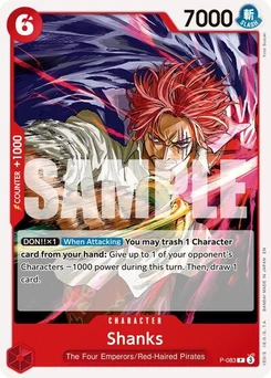 One Piece-Karte Shanks - P-083 (Reprint) P-083v2