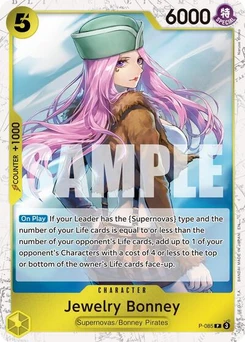 One Piece-Karte Jewelry Bonney - P-085 (Pirate Foil) P-085