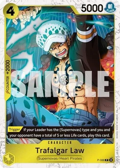 One Piece-Karte Trafalgar Law -  P-088 (Pirate Foil) P-088