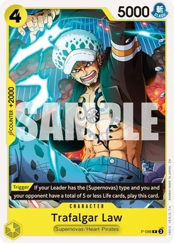 One Piece-Karte Trafalgar Law -  P-088 (Reprint) P-088v2