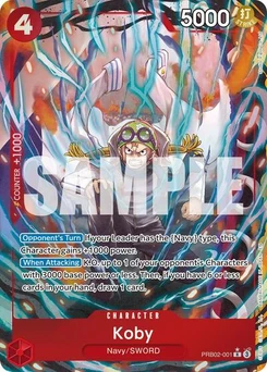 One Piece-Karte Koby (Alternate Art) PRB02-001v2