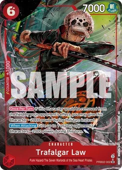 One Piece-Karte Trafalgar Law - PRB02-002 (Alternate Art) PRB02-002v2