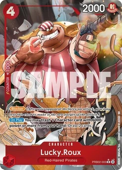 One Piece-Karte Lucky.Roux (Alternate Art) PRB02-003v2