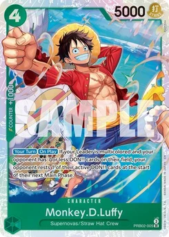 One Piece-Karte Monkey.D.Luffy - PRB02-005 PRB02-005