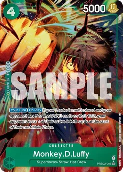 One Piece-Karte Monkey.D.Luffy - PRB02-005 (Alternate Art) PRB02-005v2