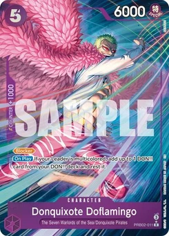 One Piece-Karte Donquixote Doflamingo (Alternate Art) PRB02-011v2
