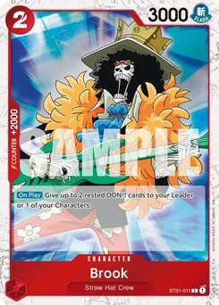 One Piece-Karte Brook - ST01-011 (Pirate Foil) ST01-011