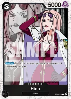 One Piece-Karte Hina (Pirate Foil) ST06-008